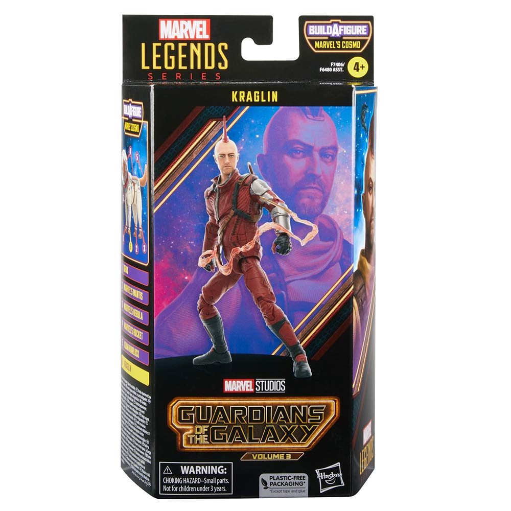 Hasbro Marvel Legends Series Guardians of the Galaxy: Volume 3 Star-Lord  (Build-A-Figure - Marvel's Cosmo) 6-in Action Figure