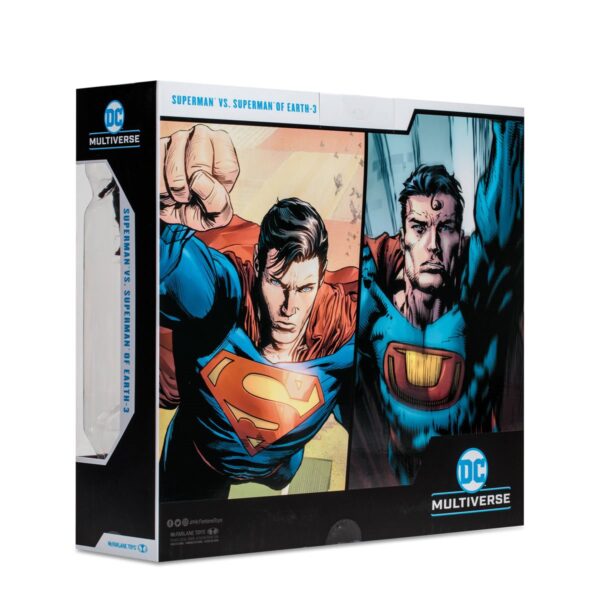 dc multiverse superman vs superman of earth 3 (with atomica) 2 pack