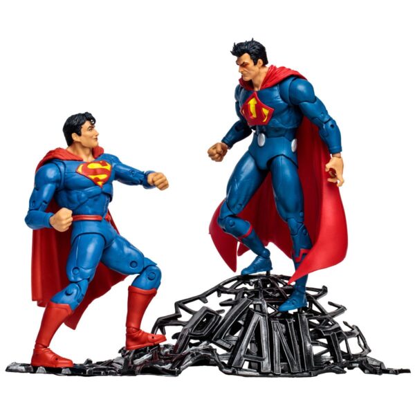 dc multiverse superman vs superman of earth 3 (with atomica) 2 pack
